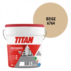 Pintura Plástica Titán Fachadas F4 Beige 6764 Mate