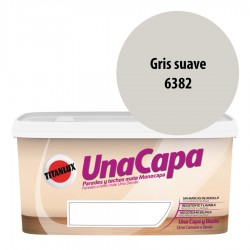 Titán una Capa Gris Suave 6382 Pintura Mate