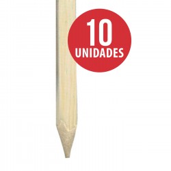 Tutor madera tratada, cuadrado 3x3x150 cm Pack 10 Uds