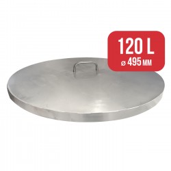 Tapa guardapolvo inox 495 mm para depósito 120 L