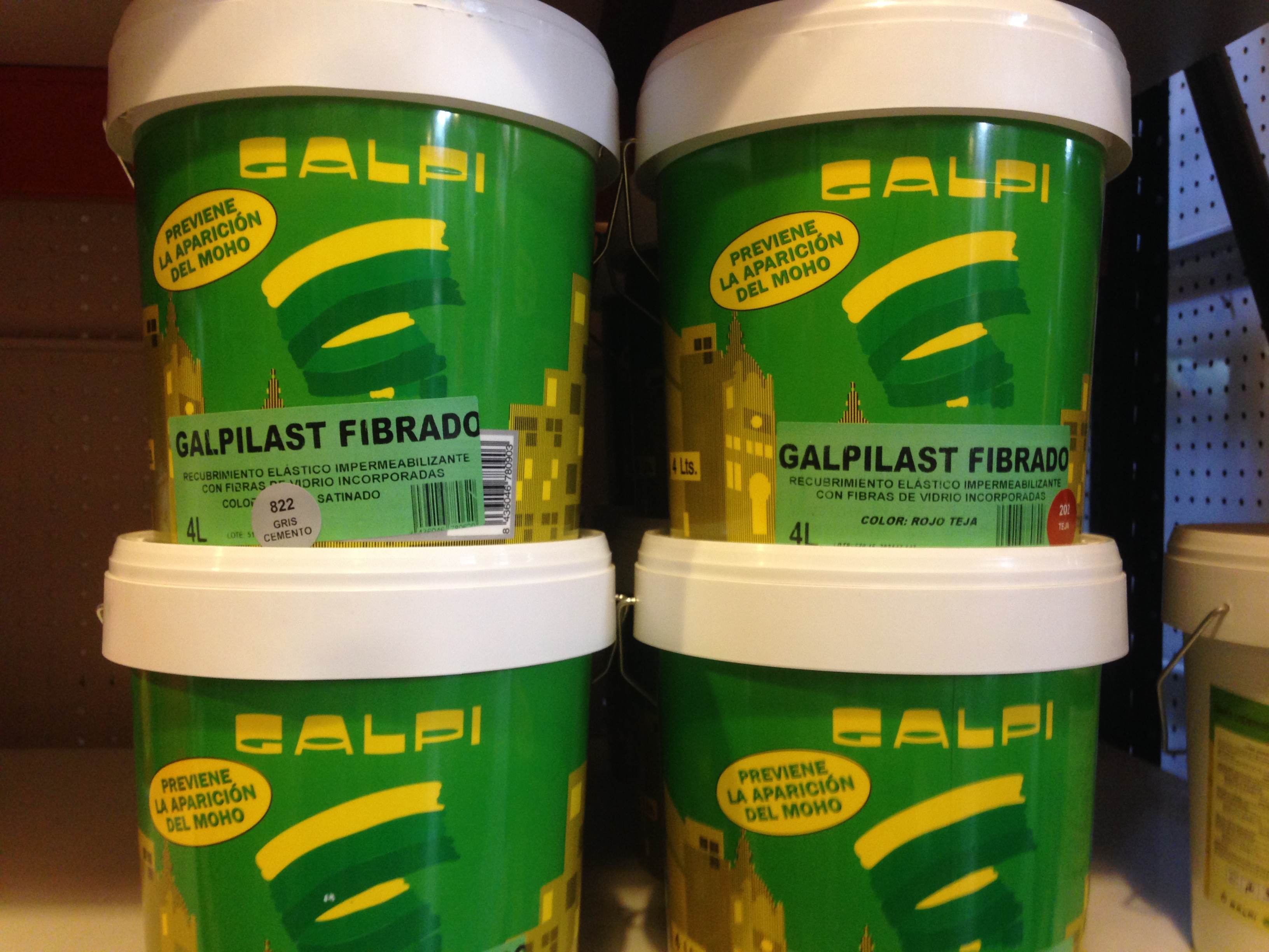 Pintura con fibra incorporada de la marca Galpi