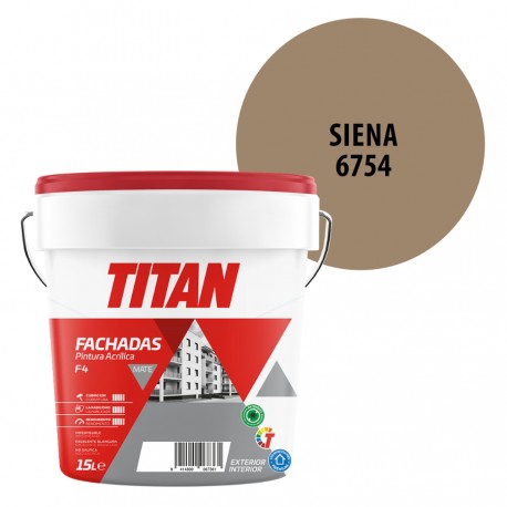 Pintura Plastica Titan Fachadas F4 Siena 6754