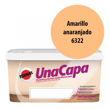Titan una Capa Amarillo Anaranjado 6322 Pintura MATE
