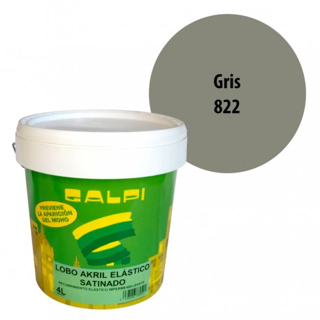 Pintura Elastica Galpi Gris 822 Satinado Fachadas