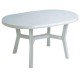 Mesa de jardin 170x95 cm Plasmir resina Blanca