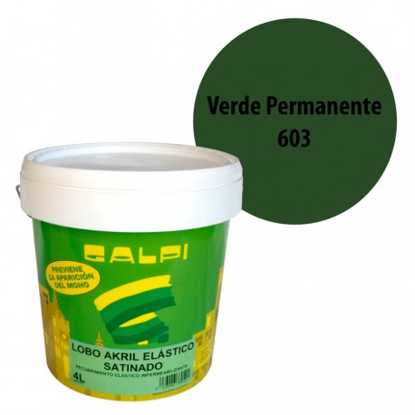 Pintura Elastica Galpi Verde Permanente 603 Fachadas