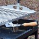 Barbacoa Hierro con Ruedas y parrilla INOX 75X47 cm