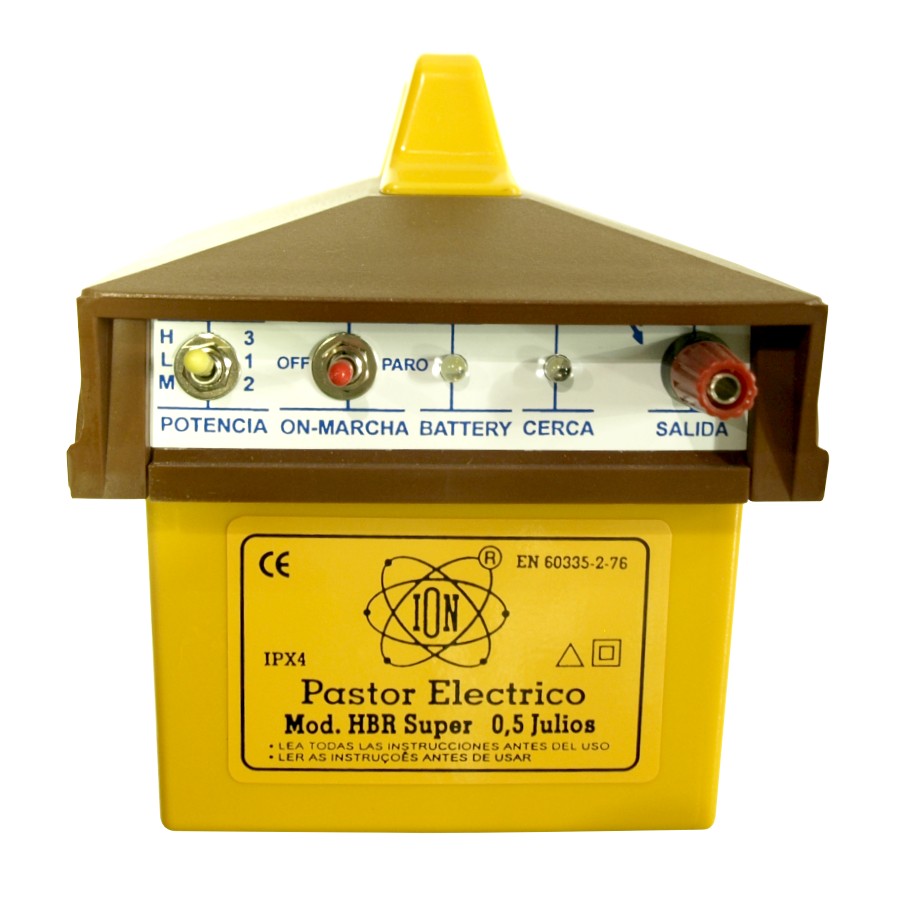 pastor electrico potente a bateria 12v y a 220v patura p4 4,5 julios