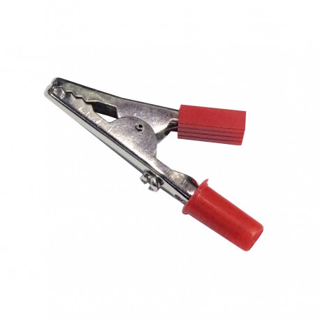 Pinza Roja cargador pastor electrico cocodrilo