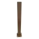 Poste rectangular Marron Oxiron 60x40 mm con Base