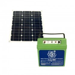 Pastor eléctrico Zerko con placa solar de 10 W a batería