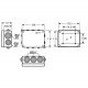 Caja Estanca para mecanismos y derivacion IP55 Famatel 3012 153X110 mm
