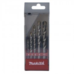Estuche Brocas Makita D-05175 Diametros 4, 5, 6, 8 y 10 mm Ladrillo