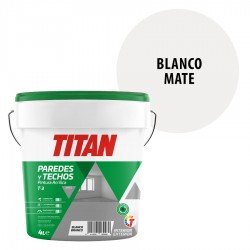 Pintura Plástica Titan T3 Interior-Exterior Blanco Mate