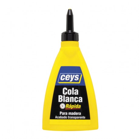 Ceys - Cola blanca rápida para madera - Acabado transparente - 500