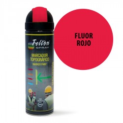 Spray Marcador Topográfico Fluor Rojo Felton 500 ml