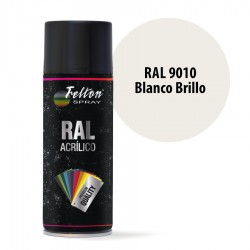 Spray Acrílico Felton RAL 9010 Blanco Brillo 400 m