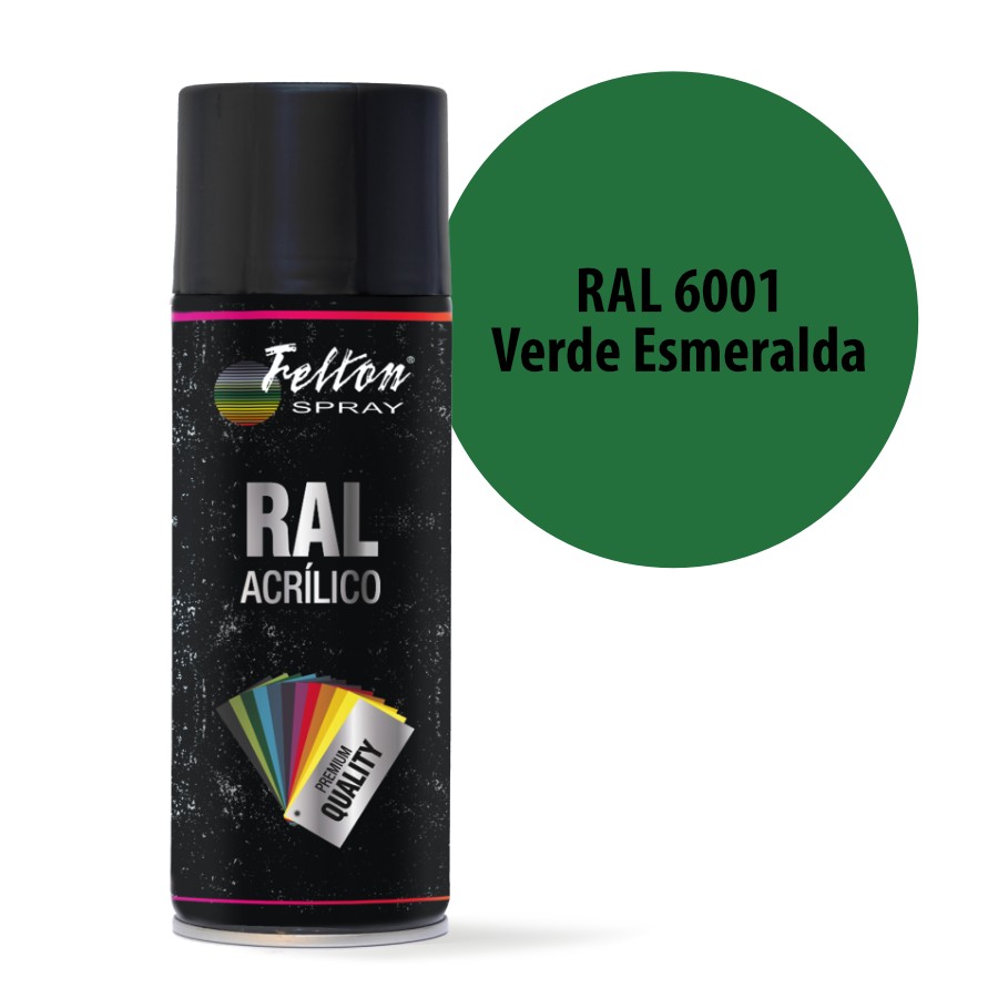 Spray Acrilico Felton Ral 6001 Verde Esmeralda 400 Ml Soutelana 0744