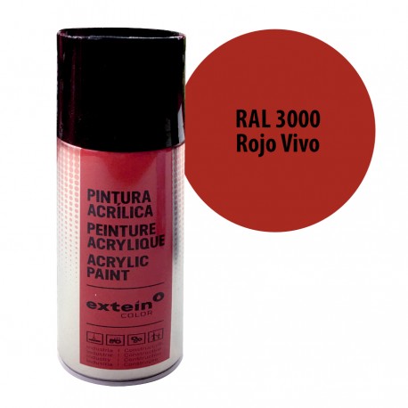 Spray Acrilico Extein RAL 3000 Rojo Vivo 400 ml