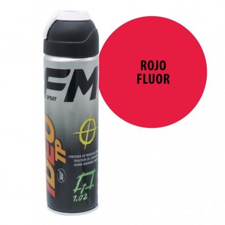 Spray Marcador Provisional Rojo Fluor Fm Ideo Tp 500 ml