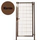 Puerta una hoja Combi Marron de 1,5 o 1,2 m portal mallazo