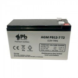 Batería recargable pastor eléctrico 12v 7Ah Premium Battery