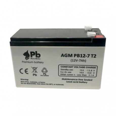 Bateria recargable pastor electrico 12v 7Ah Premium Battery