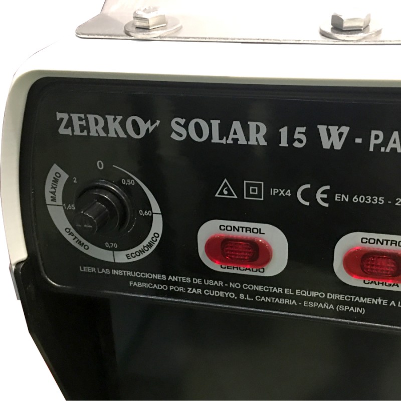 Pastor eléctrico Zerko-Solar 15 W