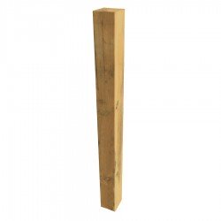 Poste cuadrado de madera tratada 9x9x100 cm