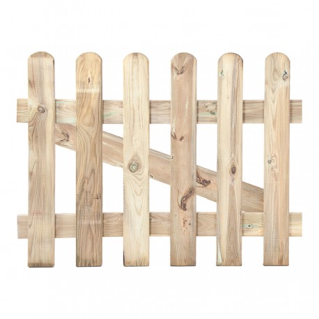 Puerta Valla Clasica de madera 1x1 m jardin