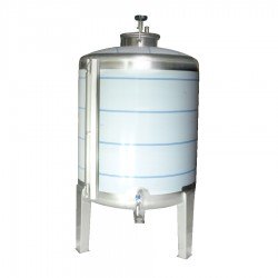 deposito de vino 100 Litros cuba acero Inox 3 patas