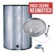 Deposito Acero inox 500 L Cuba para vino siempre lleno o neumatico