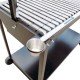 Barbacoa con ruedas y Parrilla Inox de 117x46 cm 