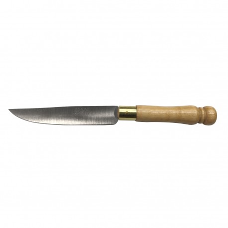 Cuchillo mango madera hoja 12,5 cm