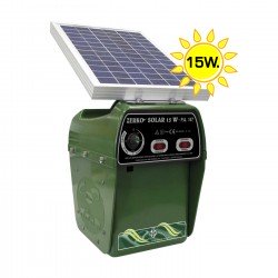 Pastor eléctrico Solar ZAR PA 147 2 Julios + Placa 15 W + Batería 12V