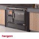 Cocina de leña cerrada Hergom Modelo Eclecsys 8 Vitrocerámica