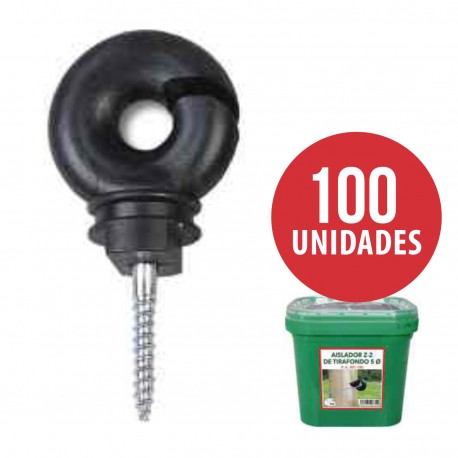 Aislador Z-2 de tirafondo caja 100 unidades