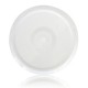 Tapa para bote TO 63 con boton Blanco