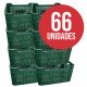 Caja Vendimia Apilable 50x37x28 Verde palet 66uds