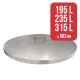 Tapa guardapolvo para depósito inox 663 mm