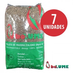 Saco Pellet Bo Lume 15 kg Pack de 7 Unidades