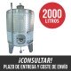 Cuba con camisa para vino blanco 2000 L acero inoxidable