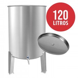 Depósito Cuba Acero Inox 120 Litros Cierre Aceite