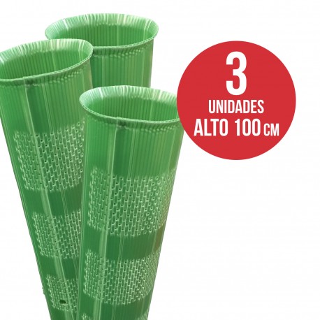 Tubo protector arboles Microperforado Invernadero 100 cm 3 unidades