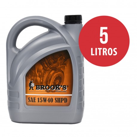 Aceite Brooks Sae15W 40-SHPD 5 Litros