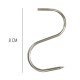 Gancho n0 Inox 80 mm Pack 4 unidades