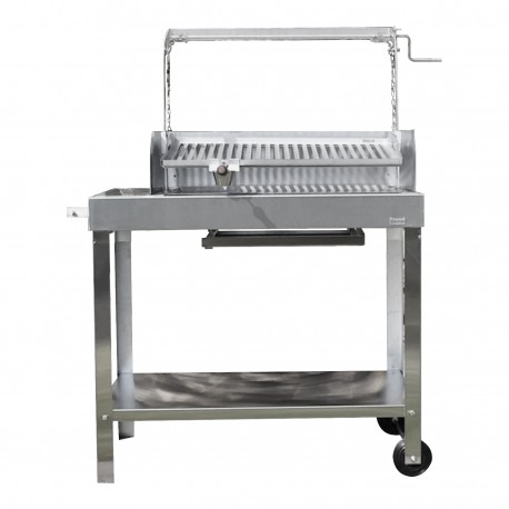 Barbacoa Acero Inox Baluja modelo EZARO Parrilla 72x43 cm