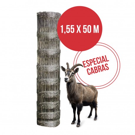 Malla ganadera anudada Especial CABRAS 1,55x50 m