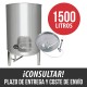 Cuba depósito cierre neumático 1500 L con puerta lateral