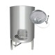Deposito Acero inox 900 L Cuba para vino 3 Patas con Puerta y Cierre Neumatico